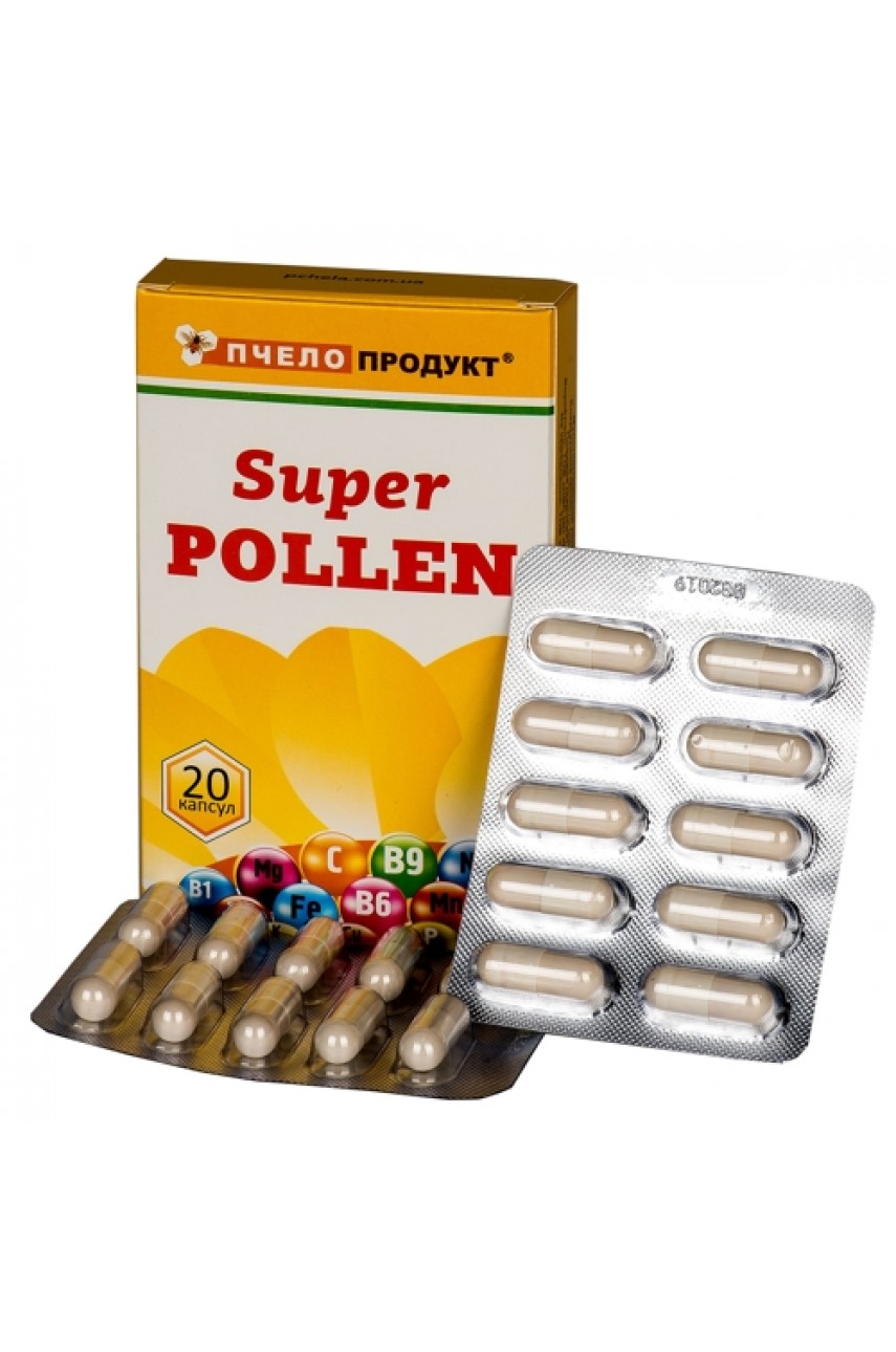 Vitamins in capsules Super-pollen, 20 pcs.